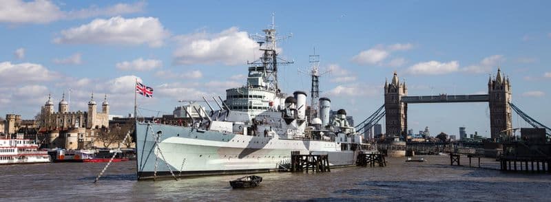 Billet Visite des sites touristiques de Londres avec le HMS Belfast à bord