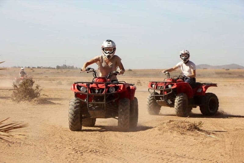 Billet Agafay desert private sunset quad bike tour from Marrakech