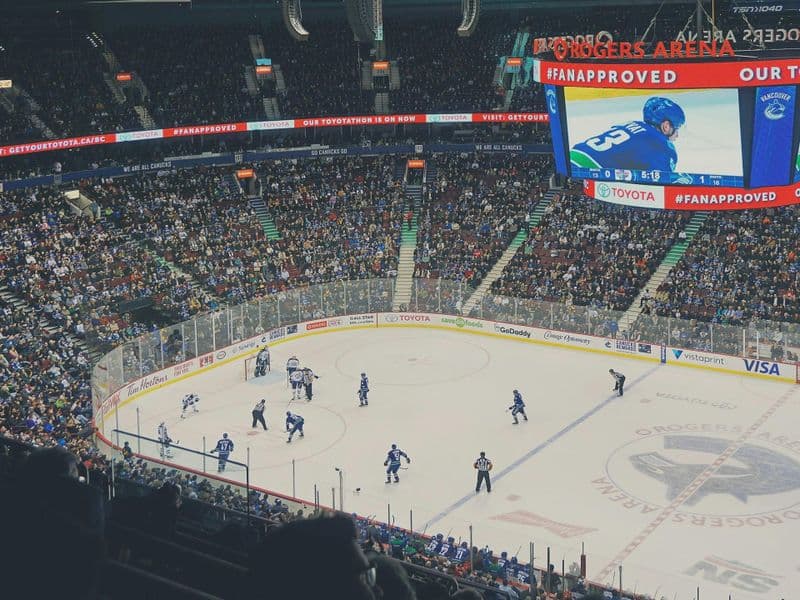 Billet Vancouver Canucks ice hockey game ticket at Rogers Arena