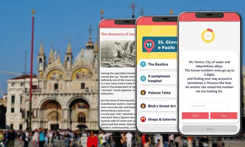 Billet Chasse au trésor et visite à pied autoguidée de Venise