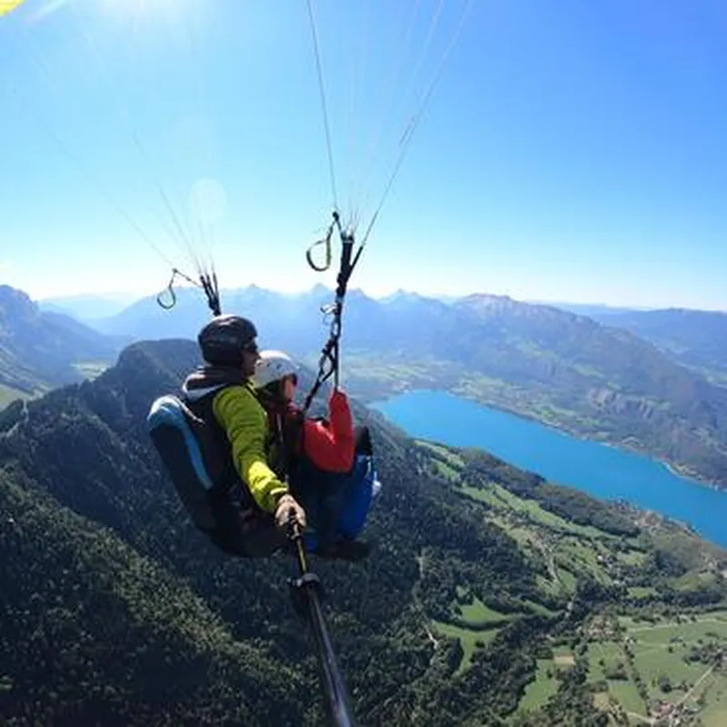 Billet Baptême en Parapente du Lac d'Annecy au Mont Blanc