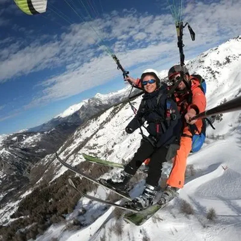 Billet Baptême en Parapente à Ski à Valloire