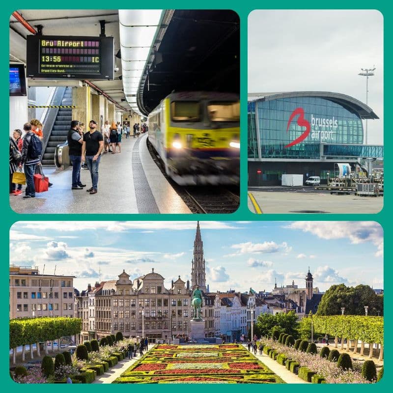Billet Train aller-retour de l'aéroport de Zaventem à Bruxelles + Audioguide