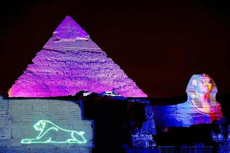 Billet La Grande Pyramide de Gizeh : Entrée au spectacle son et lumière + transfert aller-retour