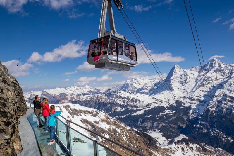Billet Aller-retour en téléphérique jusqu'à Schilthorn
