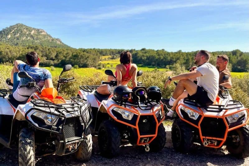 Billet Majorque : Excursion guidée en quad + plongée en apnée + saut de falaise