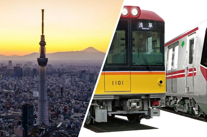 Billet Ticket pour le Tokyo Skytree et le métro de Tokyo (24 heures)
