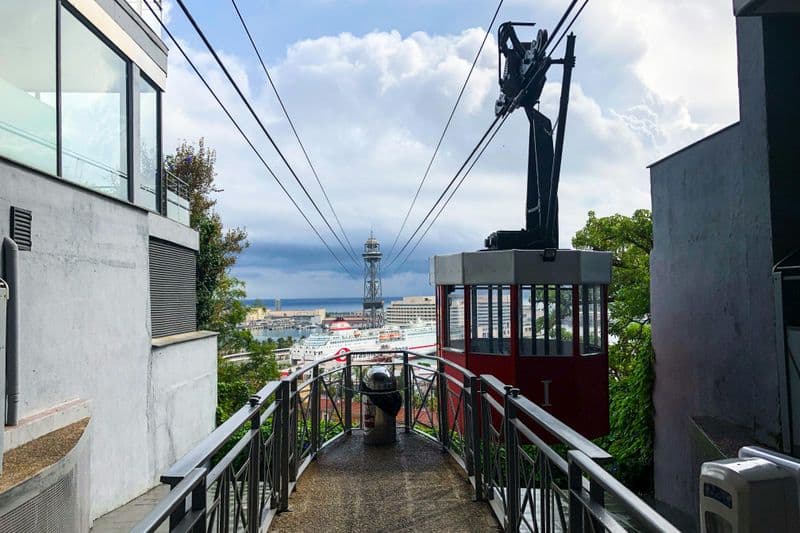 Billet Téléphérique de Barcelone  : aller simple depuis la montagne de Montjuïc