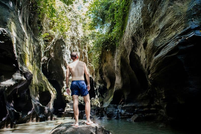 Billet Circuit d'aventure à Bali avec trekking au canyon caché et visite du temple Goa Gajah