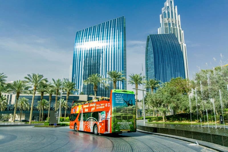 Billet City Sightseeing Dubai : 1, 2 ou 3 jours de visite en bus Hop-on Hop-off + croisière Dhow