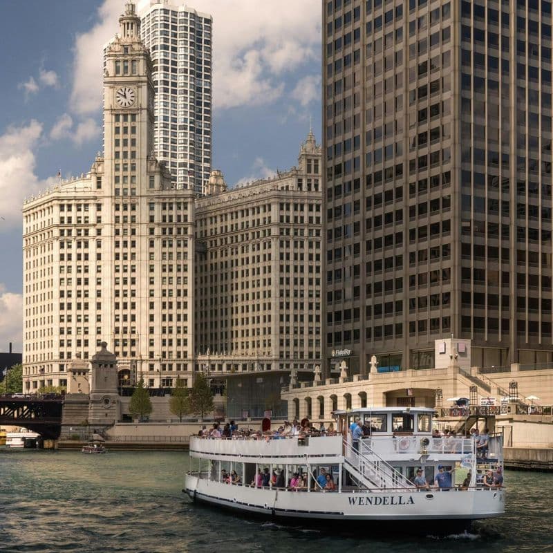 Billet Chicago : Croisière touristique architecturale de 45 minutes