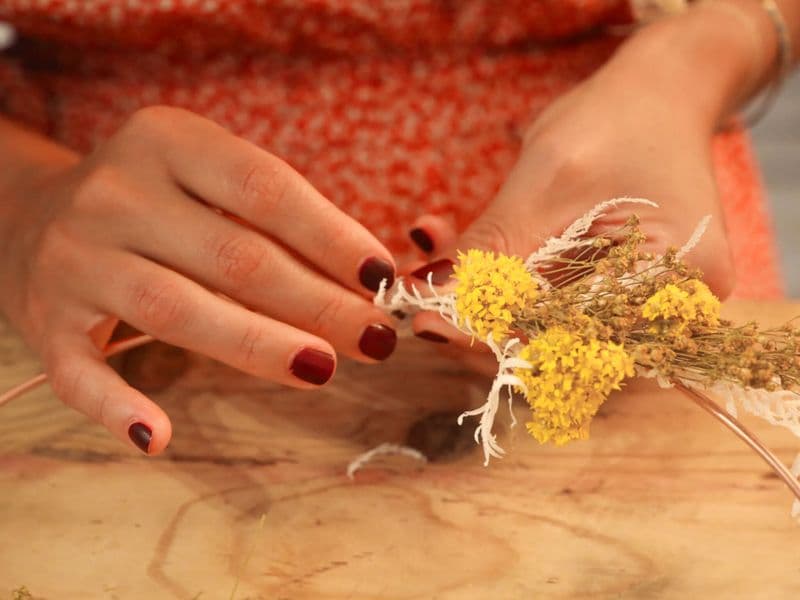 Billet Réalisez votre accessoire en fleurs séchées