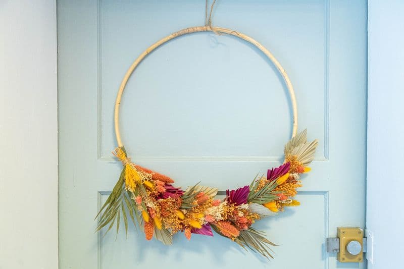 Billet Atelier - Réalisez votre couronne en fleurs séchées