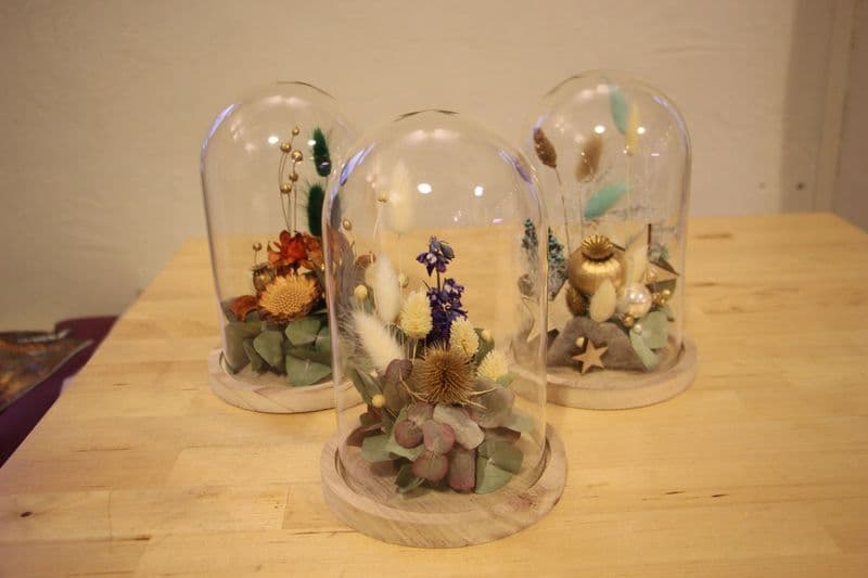 Billet Réalisez votre cloche de fleurs séchées