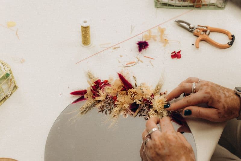 Billet Atelier - Réalisez votre miroir fleuri