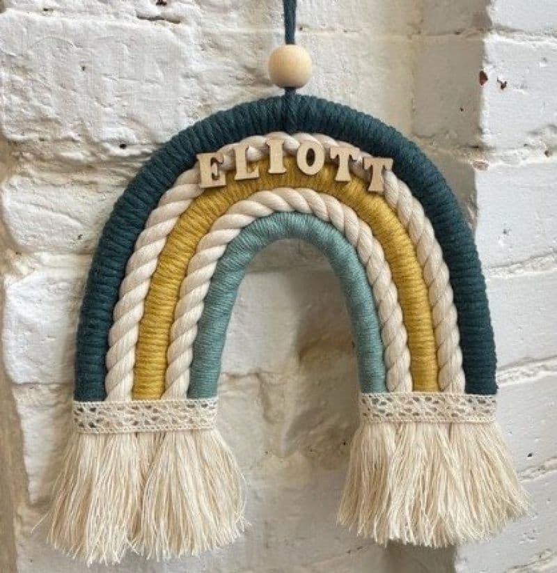 Billet Crée ton arc en ciel en macramé