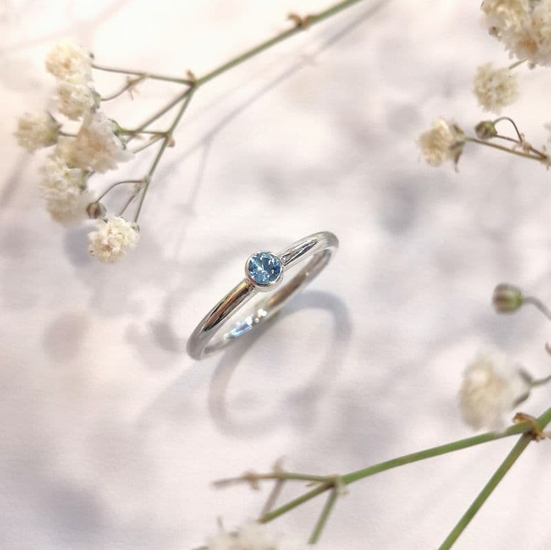 Billet Créez votre bague en argent sertie