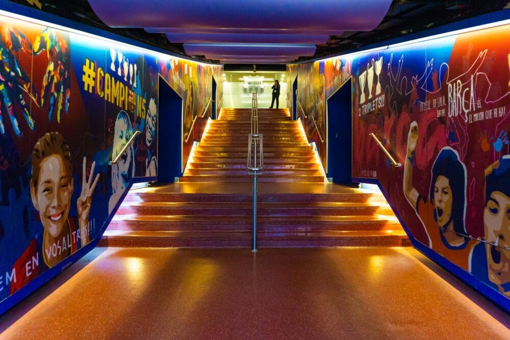 Le Tunnel d’Entrée des Joueurs au Camp Nou
