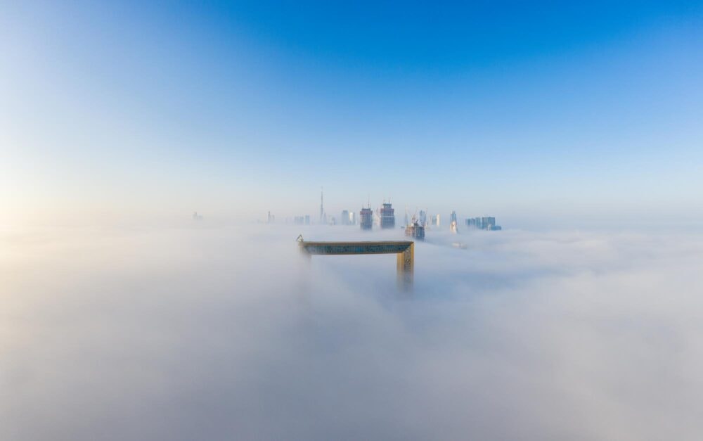 vue aérienne du Dubaï Frame