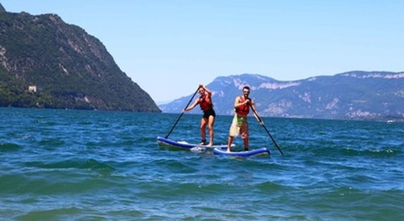 Location de Paddle sur le Lac du Bourget près Aix-les-Bains