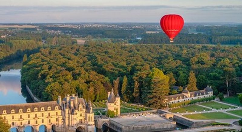 Vol en montgolfière au Château de Chenonceau