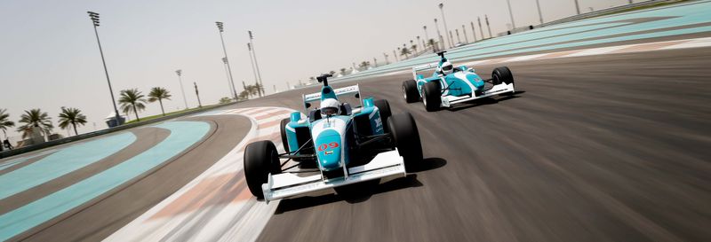 Pilotage d'une Formule 3000 sur le Circuit Yas Marina