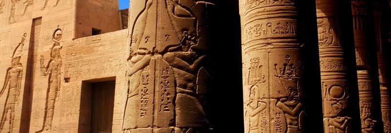 Haut barrage d'Assouan, Temple de Philae et Obélisque inachevé