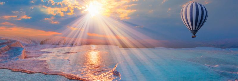 Vol en montgolfière au-dessus de Pamukkale