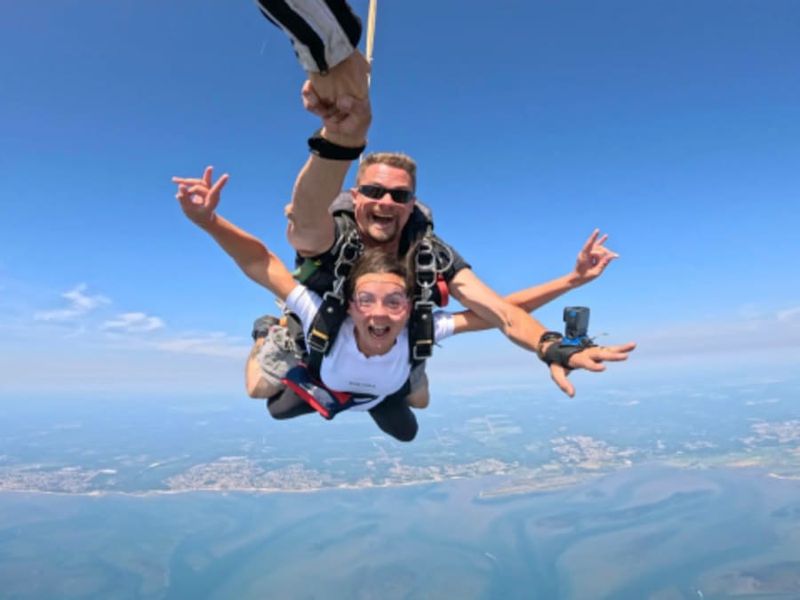 Saut en Parachute au-dessus du Bassin d'Arcachon (33)