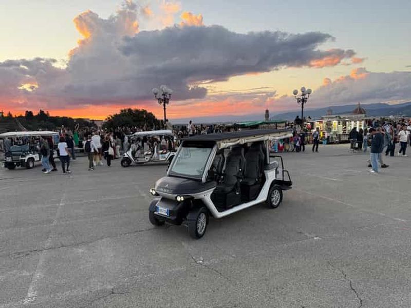 Visite en voiturette de golf sur les collines de Florence et la Piazza Michelangelo