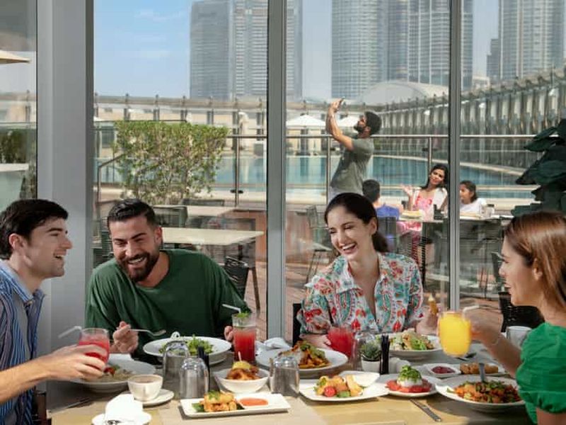 Burj Khalifa : Niveaux 124 et 125 et repas à 3 plats du Burj Club