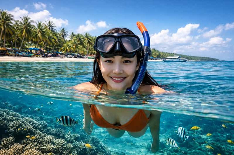 Depuis Cebu : migration des sardines à Moalboal et canyoning aux chutes de Kawasan