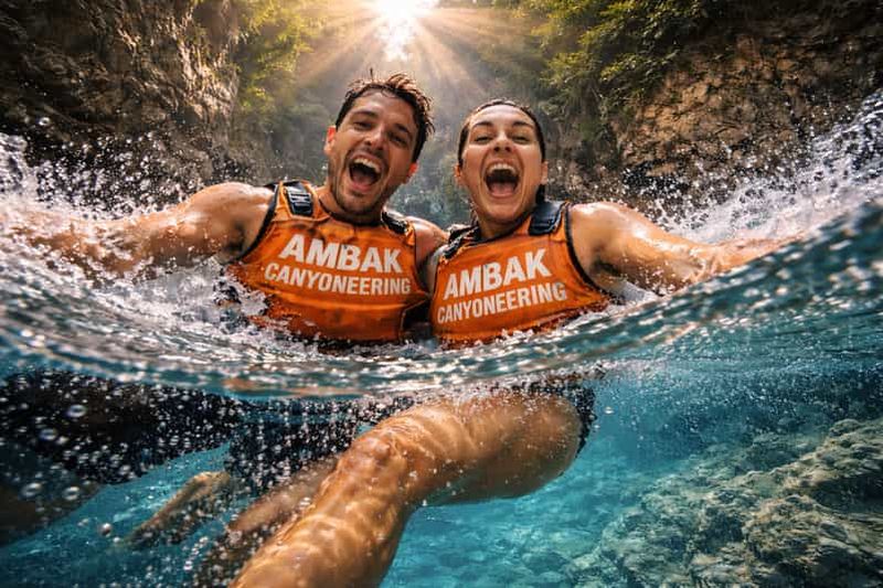 Cebu : excursion en canyoning aux chutes de Kawasan avec tyrolienne et déjeuner