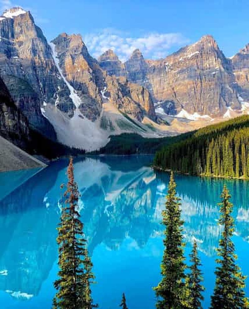 Banff : Lac Louise, Moraine, Lac Emeraude et Canyon Johnston
