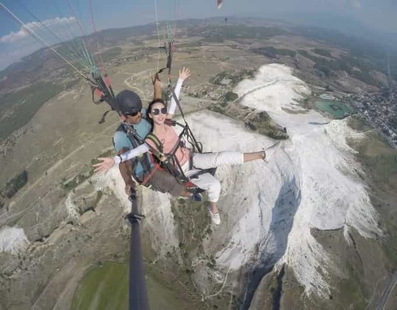 Pamukkale : Parapente en tandem avec vue sur l'ancienne cité de Hierapolis
