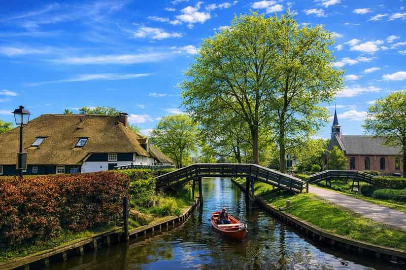 Amsterdam : excursion à Giethoorn et croisière avec un guide de la région