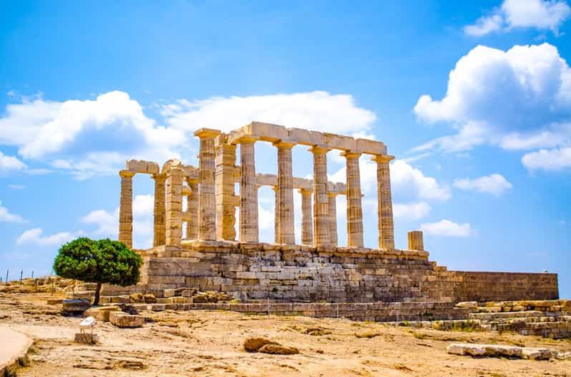Au départ d'Athènes : visite d'une demi-journée du temple de Poséidon et du cap Sounion