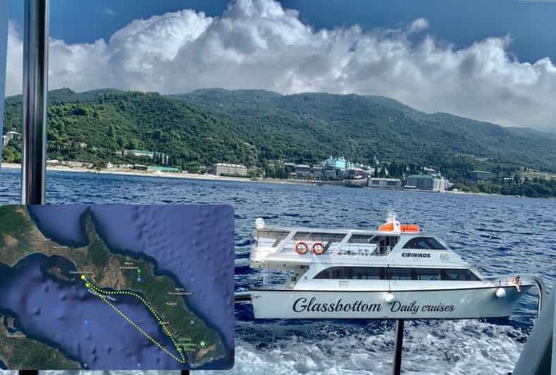 Billet Ouranoupoli : Visite touristique du Mont Athos en bateau à fond de verre