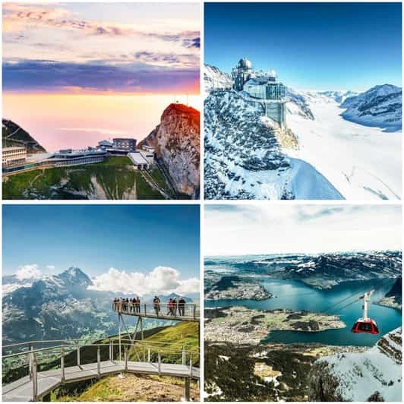 Lucerne : excursion d'une journée à Bienne, Interlaken, Jungfraujoch et le lac Bleu