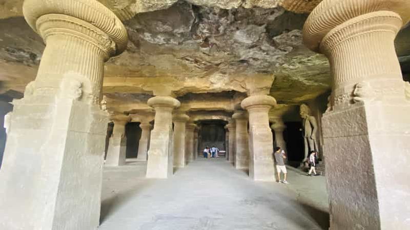 Mumbai : visite guidée d'une demi-journée des grottes d'Elephanta avec trajet en ferry