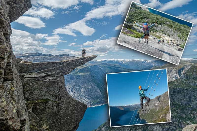 Odda : Aventure d'une journée complète à Trolltunga : Via Ferrata et Échelle du Ciel