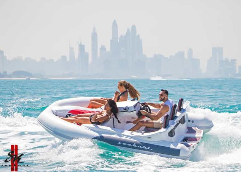 Dubaï : Visite privée en bateau SeaKart Jet Ski en conduite autonome