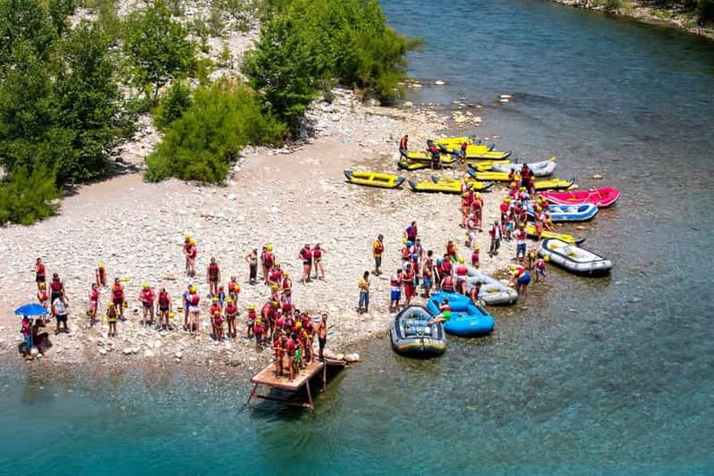 Rafting en famille dans le canyon de Koprulu avec déjeuner et transfert depuis l'hôtel
