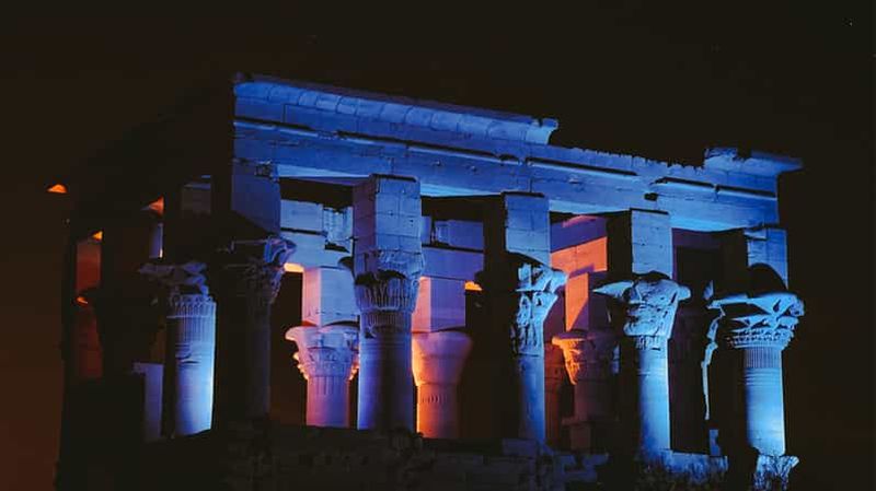 Assouan : Spectacle son et lumière au temple de Philae avec transfert