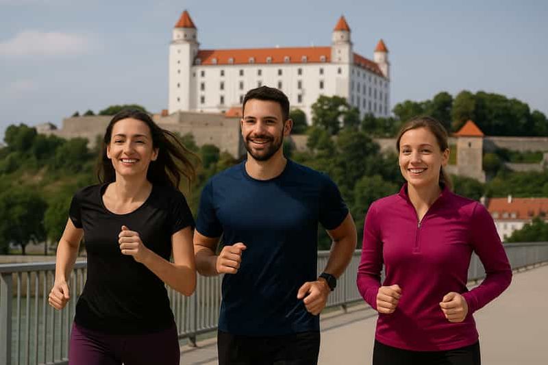 Bratislava : course à pied avec vue sur la vieille ville et le château