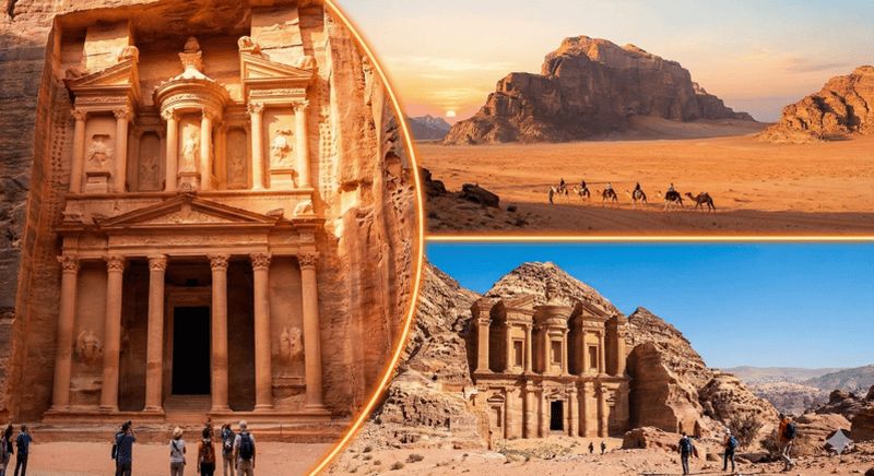 Petra et Wadi Rum : excursion privée ou en groupe d'une journée