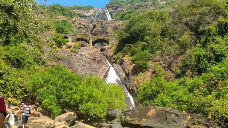 Goa : Visite de la cascade de Dudhsagar et de la ferme d'épices avec safari en jeep