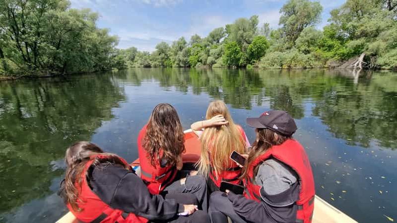 Depuis Tulcea : excursion en hors-bord dans le delta du Danube et visite de Mila 23