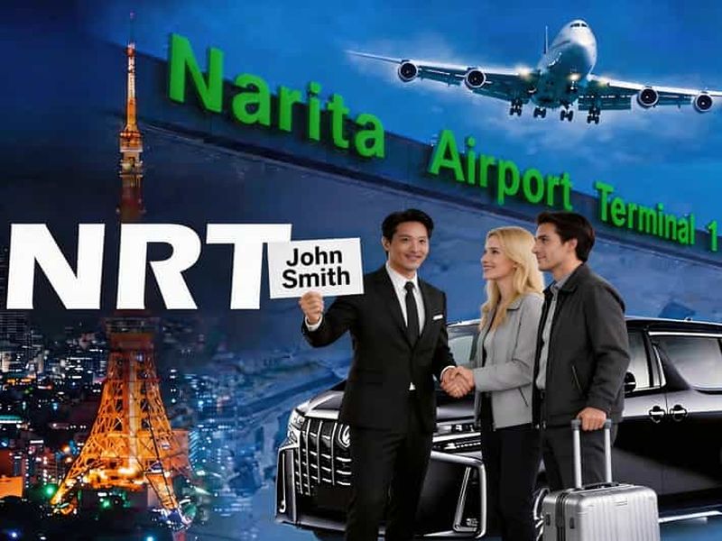 Tokyo : transfert privatif vers l'aéroport de Narita (NRT) pour 1 à 9 personnes
