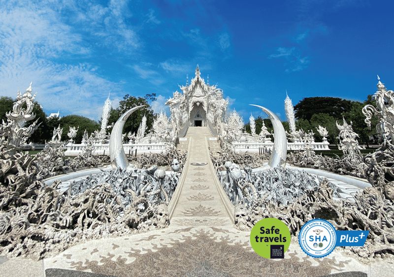 Depuis Chiang Mai : excursion d'une journée au Temple Blanc et au Triangle d'Or